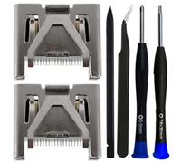 ZHUROUPU HDMI Port Socket Interface Connector Replacement for Sony for Playstation 4 for PS4 Slim Pro Console, Plug Jack Interface Connector HDMI Port for PS4 Slim Pro Console -2Pcs