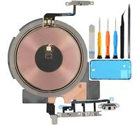 ZHUROUPU NFC Coil Wireless Charging Chip with Flashlight Volume Flex Cable for iPhone 13, Power On/Off Button QI Coil Magnet Panel Replacement Cable for iPhone 13 A2633 A2361 A2482 A2634 with Tools
