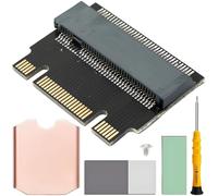 ZHUROUPU NGFF B+M Key NVME M-key M.2 2230 to 2242 Male to Female Extension Adapter for 22x30mm 22x42mm SSD for ThinkPad X270 X280 T470 T480 L480 T580 with Screwdriver and SSD Screw (Black)