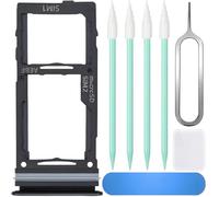 ZHUROUPU Replacement Dual SIM Card Tray for Galaxy A52/A52 5G/A52s/A72 SM-A525F/DS SM-A526B/DS SM-A528B/DS SM-A725F/DS, Micro SD Card Slot Holder Waterproof with Disassembly tools (Black)