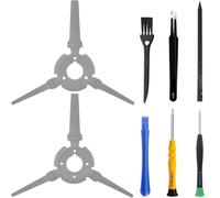 ZHUROUPU Replacement Gimbal Shock Absorption Rubber for Dji Mini 4 Pro, Gimbal Camera Shock Absorber Ball, Damper Rubber Accessories to Reduced Flight Vibration with Repair Tool (Long Left and Right)