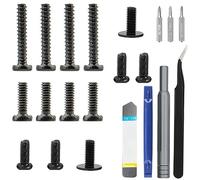 ZHUROUPU Screws Kits for Steam Deck, Back Plate Screws Replacement for Steam Deck Console-Accessories Repair-Open Tools-Screwdriver Kit-Tweezers(21 Pcs)