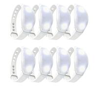 ZHURUININ 8 Pcs LED Glow Bracelets, White