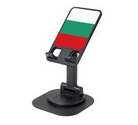 ZHushog Bulgarian Flag Rotating Phone Holder With 360 Swivel Non-Slip Base Foldable Adjustable Angle Stand For Desk