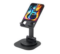ZHushog Magic Electric Guitar Rotating Phone Holder With 360 Swivel Non-Slip Base Foldable Adjustable Angle Stand For Desk