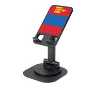 ZHushog Mongolian Flag Rotating Phone Holder With 360 Swivel Non-Slip Base Foldable Adjustable Angle Stand For Desk