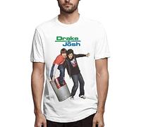 ZHUWWQU Drake & Josh T Shirt Men's Fashion Cotton Comfortable Short Sleeve Tee Top Vest (X-Large)