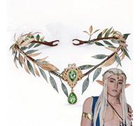 ZhuXIXILiang Woodland Elf Crown poison ivy accessories fairy crown Forest Headpiece for Women hocus pocus costume adult Renaissance Cosplay Costume Carnival, Halloween