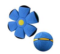 ZhuXlXxlLiand 2PCS UFO Pet Flying Saucer Ball Portable Flying Toys Creative Fly Saucer Stomp Magic Balls Magic Frisbee Dog Toy Ball Easily Switch Between Sphere and UFO Shapes for Family Fun