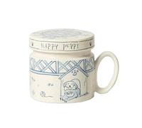 zhuyanbo007 Mugs Ceramic Glazed Colored Coffee Cup with lid, Suitable for Offices or Shops