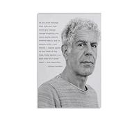 ZHUYING Anthony Bourdain Poster Anthony Bourdain Quote Art Poster Wall Art Poster Prints Home Decor Picture Canvas Painting Posters 24x36inch(60x90cm)