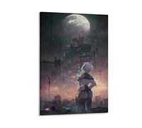 ZHUYING Cyberpunk Edgerunners Poster Anime Poster Artworks Canvas Poster Wall Art Prints Home Modern Decor 16x24inch(40x60cm)