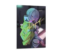 ZHUYING Cyberpunk Edgerunners Poster Popular Anime Poster 3 Painting On Canvas Wall Art Poster Scroll Picture Print Walls Decor Home Posters 20x30inch(50x75cm