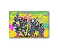 ZHUYING Cyberpunk Edgerunners Posters Popular Anime Posters ACG Canvas Painting Poster Wall Art Decorative Picture Prints Modern Decor 16x24inch(40x60cm)