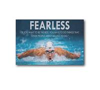 ZHUYING Inspirational Quotes from Great Swimmer Michael Phelps Poster Canvas Art Poster And Wall Art Picture Print Modern Family Decor Posters 12x18inch(30x45