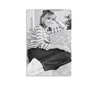 ZHUYING Olivia Newton John Poster Lucky Star Poster Retro Posters Vintage Music Posters Artworks Canvas Poster Wall Art Prints Home Modern Decor 12x18inch(30x