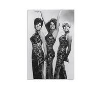 ZHUYING The Supremes Music Poster Rock Band Poster Retro Nostalgia Poster Painting On Canvas Wall Art Poster Scroll Picture Print Walls Decor Home Posters 12x