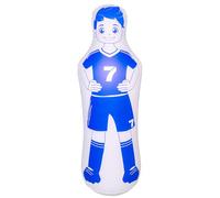 ZHUYNXIR 1 PC Inflatable Soccer Dummy, Soccer Training Equipment, Inflatable Dummy Goalkeepr Air Mannequin Free Kick Wall Goalkeeper Defender Training for Children Adults, Blue Dummy 48 Inch.