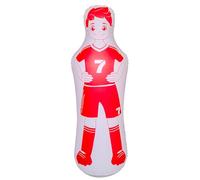 ZHUYNXIR 1 PC Inflatable Soccer Dummy, Soccer Training Equipment, Inflatable Dummy Goalkeepr Air Mannequin Free Kick Wall Goalkeeper Defender Training for Children Adults, Red Dummy 48 Inch.