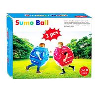 ZHUYNXIR 2 Pc Sumo ball for kid, Bumper balls for Kids, kid Bouncr Balls, Lawn game ball for child outdoor team gaming play for 3+ages, Square 24 Inch.