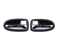 ZHUYRT 2 Pcs Black Chrome Interior Door Handle Inner Door Handles/Fit for Hyundai Matrix 2001-2010 Car Accesories(Chrome 1 Pair)