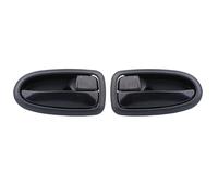 ZHUYRT 2 Pcs Black Chrome Interior Door Handle Inner Door Handles/Fit for Hyundai Matrix 2001-2010 Car Accesories(Black 1 Pair)
