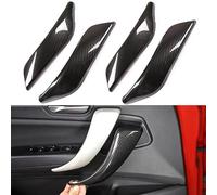 ZHUYRT 2Pcs/4Pcs / Fit for BMW 1 2 Series F20 F21 F22 F23 Carbon Fiber Style Interior Door Handle Panel Pull Trim Cover Left & Right Side(4Pcs)