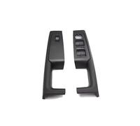 ZHUYRT 2PCS Beige Gray Black Front Rear Inner Door Handle Armrest Frame Switch Control Panel Trim/Fit for Skoda Superb 2008-2013 Universal(Black Front)