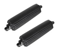 ZHUYRT 2PCS Car Front Door Handle Pull Trim PU Leather 7L6867161 / Fit for VW Touareg 2003-2010 Parts Side Door Handle Inner LHD RHD Black