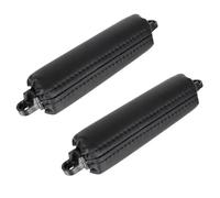 ZHUYRT 2PCS Car Front Door Handle Pull Trim PU Leather 7L6867161 / Fit for VW Touareg 2003-2010 Parts Side Door Handle Inner LHD RHD Black