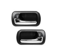 ZHUYRT 2PCS Front Rear Car Interior Inside Door Handle Black Chrome/Fit for 2001 2002 2003 2004 2005 Honda Civic Sedan(Rear Left and Right)