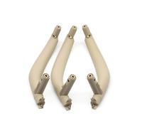 ZHUYRT 3PCS LHD RHD Car Interior Left Right Passenger Door Pull Handle Cover Panel Trim Replacement/Fit for BMW X5 X6 F15 F16 2014-2018(RHD 3PCS Beige)