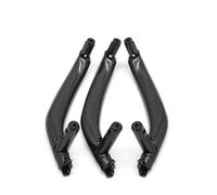 ZHUYRT 3PCS LHD RHD Car Interior Left Right Passenger Door Pull Handle Cover Panel Trim Replacement/Fit for BMW X5 X6 F15 F16 2014-2018(RHD 3PCS Carbon)