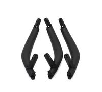 ZHUYRT 3PCS LHD RHD Car Interior Left Right Passenger Door Pull Handle Cover Panel Trim Replacement/Fit for BMW X5 X6 F15 F16 2014-2018(LHD 3PCS Black)