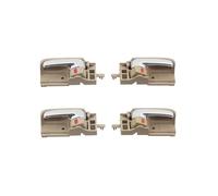 ZHUYRT 4PCS Beige Chrome Interior Door Handle/Fit for Toyota Corolla 2003 2004 2005 2006 2007 2008 2009 2010-2013