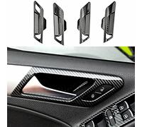 ZHUYRT 4Pcs Car Interior Door Handle Bowl Trim/Fit for Golf MK6 2010-2013 Carbon Fiber