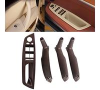 ZHUYRT 4X Car Inner Interior Door Pull Handle Trim Cover Replacement/Fit for BMW X5 E70 X6 E71 E72 Only fit for RHD(Mocha)