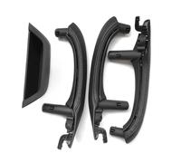 ZHUYRT AU05 -Left Hand Drive Car Inner Door Handle with Leather Door Handle Assembly/Fit for BMW X3 X4 F25 F26 2010-2016(Black)