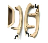 ZHUYRT Beige Left Hand Drive Car Inner Door Handle with PU Leather Door Handle embly/Fit for BMW X3 X4 F25 F26 2010-2016