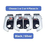 ZHUYRT Black/Silver Interior Door Handle Front Rear Left Right/Fit for Kia Optima Magentis 2.4L 2.7L 2006-2010 826102G000 826202G000(Black,4 SIDS Set)