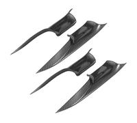 ZHUYRT Car Interior Door Handle/Fit for F01 7 Series 730 750 2008-2015 Front Rear Left Right Carbon Fiber Inner Door Panel Handle