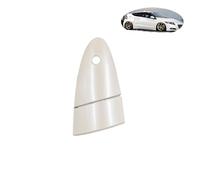 ZHUYRT Car Outer Door Handle White Color Door Outer Handle Painted/Fit for Honda CR-Z CRZ 2011 2012 2013 2014 2015(Right Have Hole)