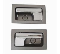 ZHUYRT Car Rear Inside Door Handle/Fit for Ford F150 Silver Gray Housing Chrome Lever 9L3Z1522600CB 9L3Z1522601CB