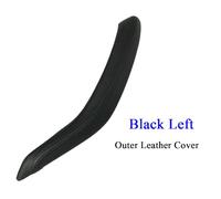 ZHUYRT F15 F16 Black Interior Passenger Door Leather Pull Handle Outer Cover Trim Replacement/Fit for BMW X5 X6 2014 2015 2016 2017 2018(Left Black)