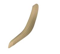 ZHUYRT F15 F16 Black Interior Passenger Door Leather Pull Handle Outer Cover Trim Replacement/Fit for BMW X5 X6 2014 2015 2016 2017 2018(Left Beige)