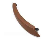 ZHUYRT Interior Car Left Right Passenger Door Handle Leather Cover Trim Replacement/Fit for BMW X5 X6 E70 E71 E72 2007-2013(Right Sattel Brown)