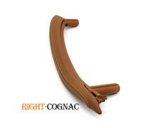 ZHUYRT Left Right Inteior Passenger Door Handle with Handle Outer Leather Cover Assembly/Fit for BMW X5 X6 F15 F16 2014 2015 2016 2017 2018(Right Cognac)