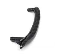 ZHUYRT Left Right Inteior Passenger Door Handle with Handle Outer Leather Cover Assembly/Fit for BMW X5 X6 F15 F16 2014 2015 2016 2017 2018(Left Carbon Fiber)