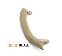 ZHUYRT Left Right Inteior Passenger Door Handle with Handle Outer Leather Cover Assembly/Fit for BMW X5 X6 F15 F16 2014 2015 2016 2017 2018(Right Beige)