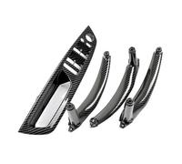 ZHUYRT LHD/Fit for BMW X5 X6 E70 E71 E72 4pcs Carbon Texture Car Inner Door Handle Pull Window Control Panel Replacement Cover Accessories